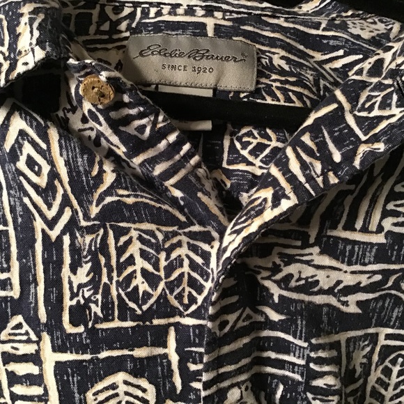 EDDIE BAUER Marlin Print Shirt Size XL - Picture 6 of 7